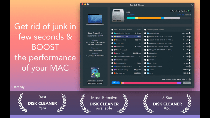 disk cleaner pro mac review